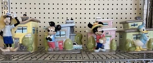 Juego de 4 botes urbanos Mickey Mouse Disney nuevo en caja original Disney Direct 2005 - Imagen 1 de 14