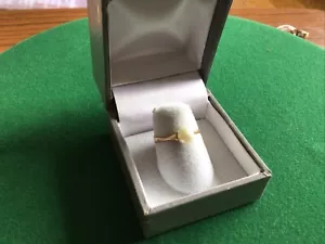 Anillo de cóctel de perlas reales con sello de oro de 9 quilates 375 1,58 g talla L ~ 1982 ~ Londres - Imagen 1 de 7