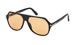 TOM FORD TF 0934 Hayes Sunglasses 01E Black / Amber lenses 59 new - Picture 1 of 4