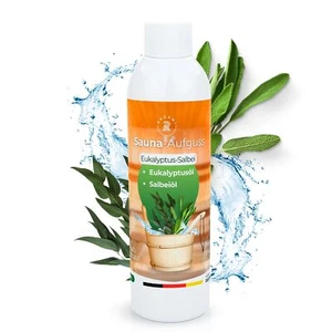 Saunaduft Saunaaufguss Sauna Aufguss Konzentrat Eukalyptus Salbei 250ml - Bild 1 von 6