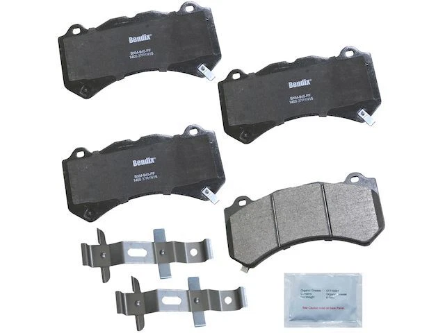 Juego de pastillas de freno delanteras Bendix 39612MNSH 2016 2017 para Dodge Challenger 2015-2020 Foto 1 de 2