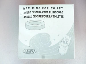 NIB - LOT OF THREE TOILET OUTLET WAX GASKETS/RINGS WITH MOUNTING HARDWARE - Picture 1 of 6