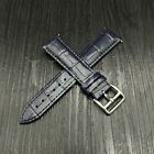 16 17 18 19 20 21 22 Mm Watch Band Strap D/blue Genuine Leather Fits For Tissot