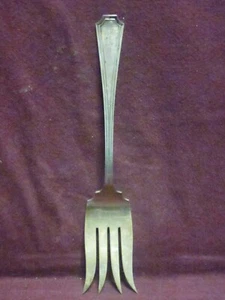Sterling Durgin FAIRFAX SALAD SERVING FORK  9" 78 grams   mono  E - Picture 1 of 5