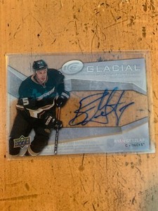 2008-09 Upper Deck Ice Glacial Graphs #GGRG Ryan Getzlaf AUTOGRAPH