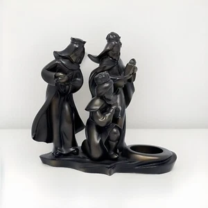 TRES SABIOS Bronce Resina PartyLite Noche Santa Tealight Soporte Navidad Jesús - Imagen 1 de 14