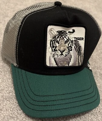 Sombrero de tigre blanco Goorin Bros The Farm ala verde oscuro Foto 1 de 4