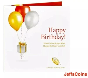 2019 S PROOF Happy Birthday Set Gift Dime Cent 5 Coin 19RE US Mint Original Half - Picture 1 of 17