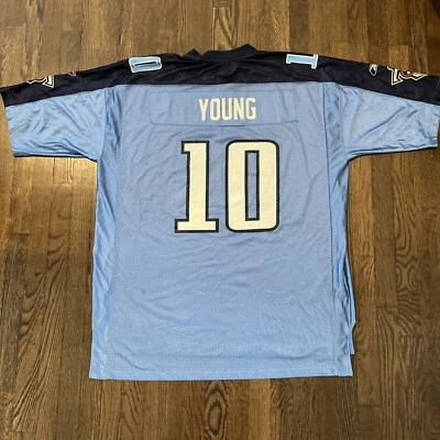 Tennessee Titans Jersey 2XL Vince Young Jersey Blue Reebok (9 - Image 1 of 4