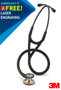 3M Littmann Cardiology IV Black-Champagne 6179 - Grabado láser GRATUITO - Imagen 1 de 6
