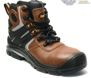 XPERT PHANTOM PUNTA DI SICUREZZA SCARPONE DA TREKKING PELLE IMPERMEABILE (MARRONE) - Foto 1 di 2