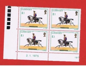 Guernsey #110 MNH OG block of 4 Militia Free S/H - Picture 1 of 1