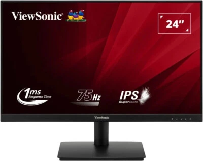 Viewsonic Monitor PC 23.8" FHD IPS 75 Hz 1920x1080p 250 cd/m2 1 ms HDMI VA240-H2 - Immagine 1 di 4