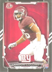BOWMAN-BLACK Landon Collins RC COMMANDERS GIANTS Alabama CRIMSON-TIDE - Bild 1 von 1
