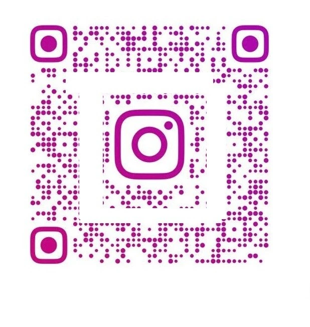 CUSTOM Instagram QR Code Labels Printed 2" x 2" Clear Sticker Background - Image 1 of 1