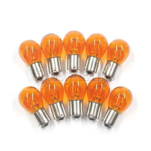 Bulb 12V 21W BAU15S PY21W Indicator Flasher Light Amber Orange Globe Pack of 10 - Picture 1 of 5