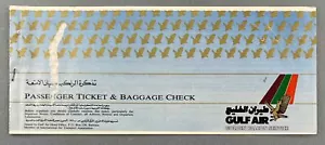 GULF AIR VINTAGE USED AIRLINE TICKET MANILA - BAHRAIN - SHARJAH - DUBAI GF - Picture 1 of 3