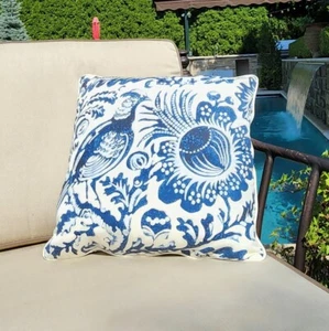 The House of Scalamandre "RESIST PRINT" Indoor / Outdoor Wendekissen Leinen - Bild 1 von 8