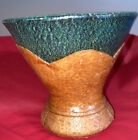 Tlatoani Artesanias Small Handmade Two Tone  Vase Made In Mexico