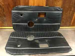 MG MGB 1971-76 • Original Door Panel Set, Black. Used. KMG1090 - Picture 1 of 20