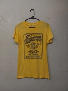 1979 SUMMER JAM, RFO Speed Wagon, Santana, Royals Stadium KC, T Shirt L - Picture 1 of 11