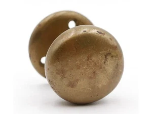 Vintage 2.25 in. Brass Dummy Door Knob with Rosette - Picture 1 of 4