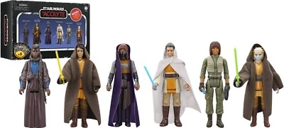 Star Wars Retro Collection 3.75" Acolyte Jedi Master Sol Mae Osha 6pc Set 241101 - Image 1 of 4