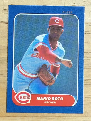 1986 Fleer Mini #41 Mario Soto - Image 1 of 2