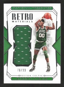 2018-19 Panini National Treasures Retro Materials/99 Robert Parish #RE-RPS HOF - Imagen 1 de 2
