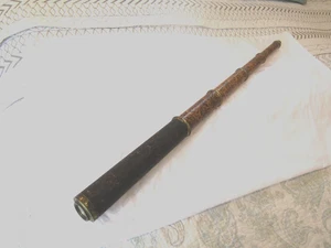FOUR PULL TELESCOPE,SPYGLASS, EARLY 1900's ,SIMULATED WOOD, 32'' INCHES LONG - Picture 1 of 15