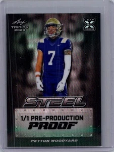 Peyton Woodyard 2024 Leaf Football 1/1 Pre Production Proof - Picture 1 of 1