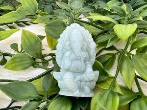 Amazonite Ganesha - Gorgeous Amazonite Lord Ganesha Crystal - 2" Amazonite - Picture 1 of 10