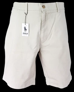 POLO RALPH LAUREN Mens Ivory EVENING SHORTS KHAKIS Classic Fit- Waist 38" - £119 - Picture 1 of 12