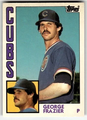1984 Topps Traded #39T George Frazier Chicago Cubs Baseball - Image 1 of 2