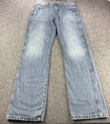 Wrangler Jeans Para Hombres 32x36 Azul Retro Calce Ajustado Recto Bota de Vaquero Denim Occidental Foto 1 de 4