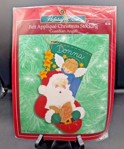 Bucilla Holiday Time Schutzengel Filz Applikation Weihnachten Strumpf Set #84337 - Bild 1 von 2