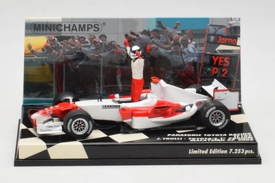 400050116 F1 Toyota TF105 J.Trulli Malaysia GP Podium 2005 Minichamps 1/43 - Immagine 1 di 4