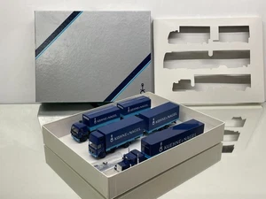 HERPA KUHNE & NAGEL TRUCK SET GMC MERCEDES BENZ MAN -1:87 H0- GOOD IN BOX - Picture 1 of 13
