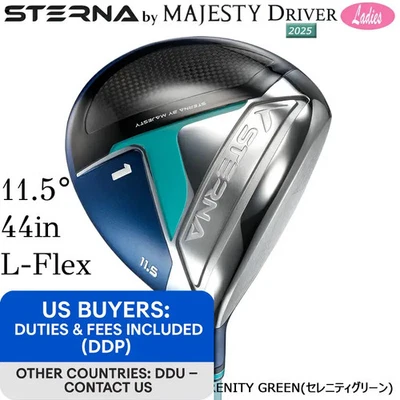 MAJESTY STERNA 2025 Ladies Driver 1W 11.5° RH L-Flex STERNA BY MAJESTY Green - Image 1 of 4