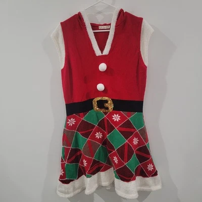 Mini Vestido Suéter Its Our Time Mujer Feo Navidad Talla XL Elfo Santa Invierno Foto 1 de 4