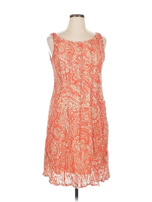 Vestido de cóctel naranja XL Perceptions para mujer Foto 1 de 4