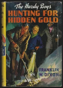 Hunting For Hidden Gold Franklin Dixon 1928 Hardy Boys #5 Dust Jacket Orange End - Picture 1 of 1