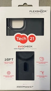Tech21 Evo Check iPhone 15 Plus - MagSafe Impact Protection Case Smokey/Black - Picture 1 of 2