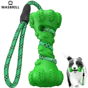 Dog Chew Toys for Aggressive Chewers,Ultra-Durable Natural Rubber Dog Teeth Grin - Picture 1 of 12