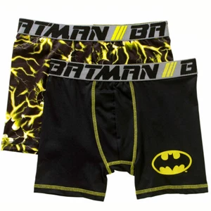 DC Comics Batman 2 Pack Boy's Boxer Briefs Shorts Boys Underwear Size 10 Large - Picture 1 of 11