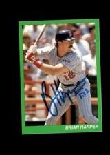 Brian Harper Bible Card authentic autographed card Twins