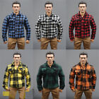 1/6 Puppe Herren kariertes Hemd Modell Kleidung passend für 12 Zoll Mann Freizeit Körperfigur