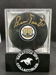 Bernie Parent Autographed Puck w/JSA Auth. Philadelphia Flyers 50th Anniversary - Picture 1 of 6