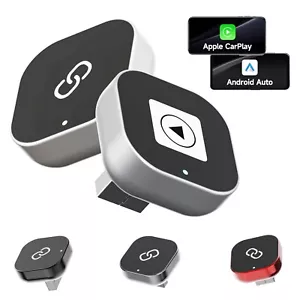 2-in-1 Wired to Wireless CarPlay Adapter /Android Auto Adapter Plug & Play 2025 - Picture 1 of 40