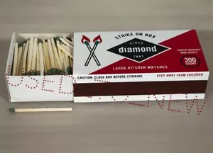 Diamond FSC Certified Wood Large Kitchen Matches, 300-ct/Pack (New with Sealed) - Picture 1 of 6